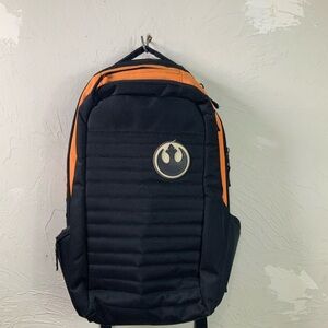 Star Wars Rebel Alliance Backpack - Black/Orange - Used Good Condition